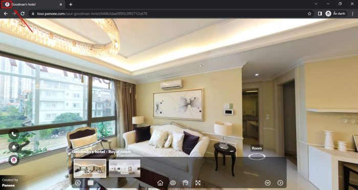 Customize your virtual tour favicon 