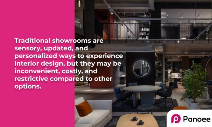 Virtual Tours vs Traditional Showrooms for Interior design