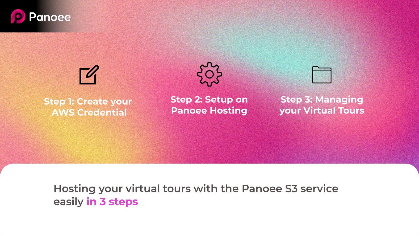 Free virtual tour hosting with Panoee S3 hosting service